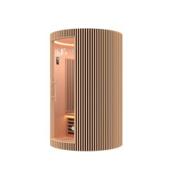 Sauna Moon Infrar&oslash;d Rund 2 pladser tr&aelig;farve Holls